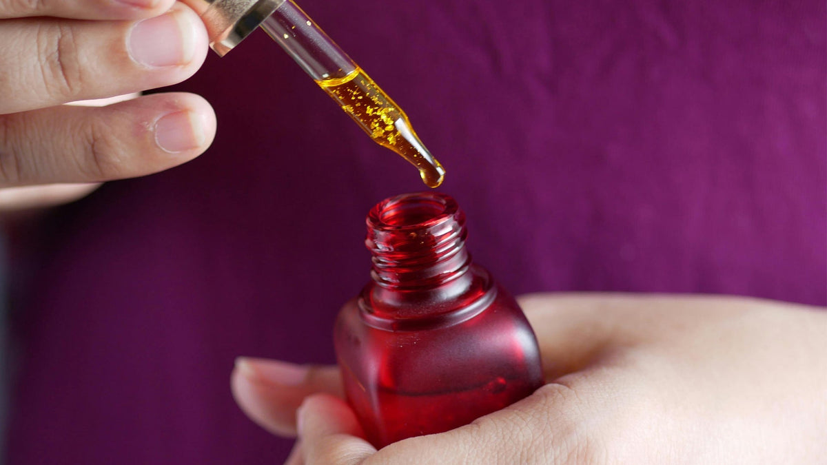 Woman using Nine Realms CBD Products