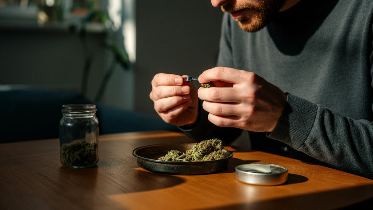 man microdosing nine realms light flower