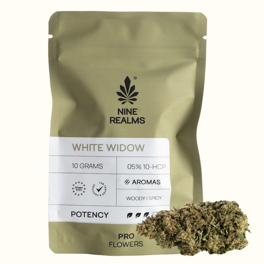 Nine Realms White Widow cannabis 10g 10 OH HHC flower